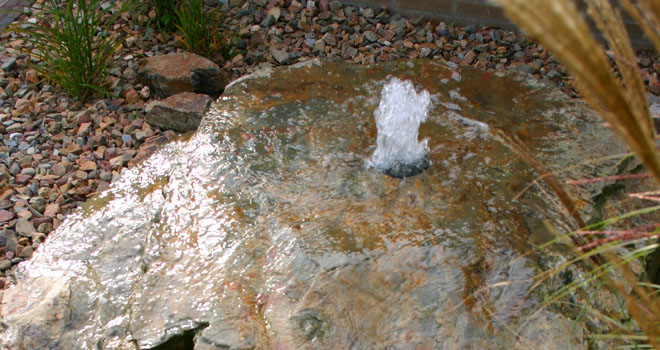 fontein uit steen